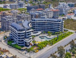 Квартира 1+1 в элитном комплексе на первой береговой линии. Каргыджак