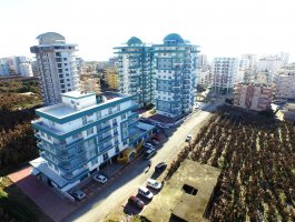 Меблированная квартира-студия с панорамным видом на горы в 400 м от моря. Махмутлар