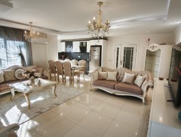 Дуплекс 3+1 с панорамным видом на море и меблировкой класса Люкс. Район Махмутлар