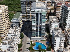 Квартира 2+1 с видом на море, всего в 400 м от пляжа. Район Махмутлар