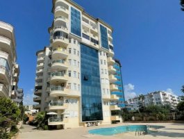 Квартира 1+1 с видом на море на первой береговой линии, в открытом районе для ВНЖ - Тосмур