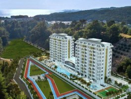 Новая меблированная квартира 1+1 в современном ЖК с отельной инфраструктурой. Авсаллар