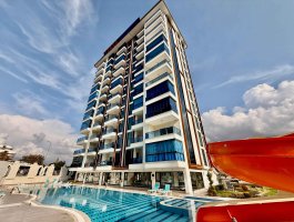 Квартира 1+1 в современном ЖК с отельной инфраструктурой. Район Махмутлар