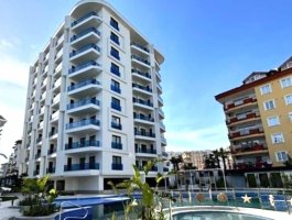 Квартира 2+1 в самом центре города Аланья. Район открыт для ВНЖ