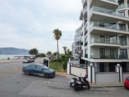 Квартира 1+1 в элитном ЖК на первой береговой в центре Аланьи, с видом на море. Район открыт для ВНЖ